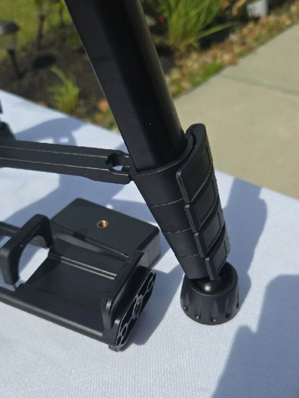 Black Camera Tripod with Quick-Release Head